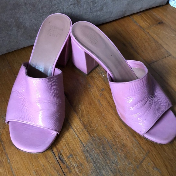 Maryam Nassir Zadeh Shoes - Pink chunky heel sandals